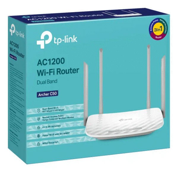 ROTEADOR AC1200 WIFI 5 DUAL BAND ARCHER C20 - TPLINK