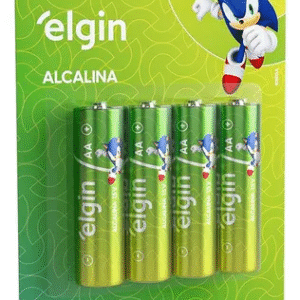 PILHA ALCALINA AA 4un - ELGIN