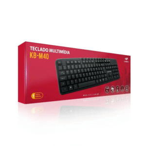 TECLADO MULTIMIDIA KBM40 CABO USB - C3TECH