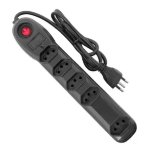 Extensão filtro de linha 5 tomadas bivolt preto Megatrom