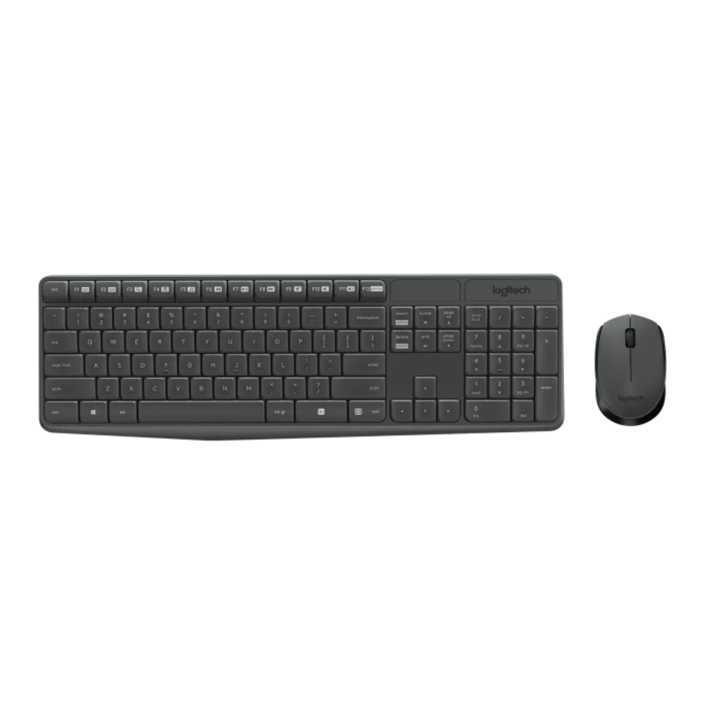 TECLADO + MOUSE WIRELESS MK235 ABNT2 PRETO - LOGITECH