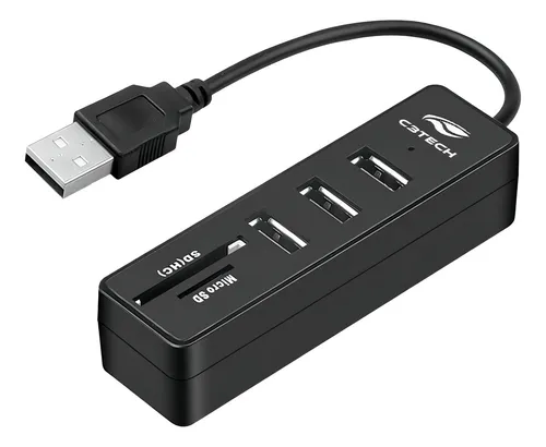 Hub usb HUL200 com leitor de cartão - c3tech - Imagem 2