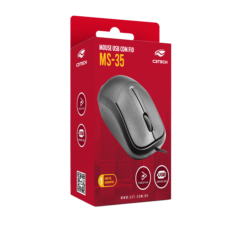 MOUSE COM FIO MS-35 - C3TECH