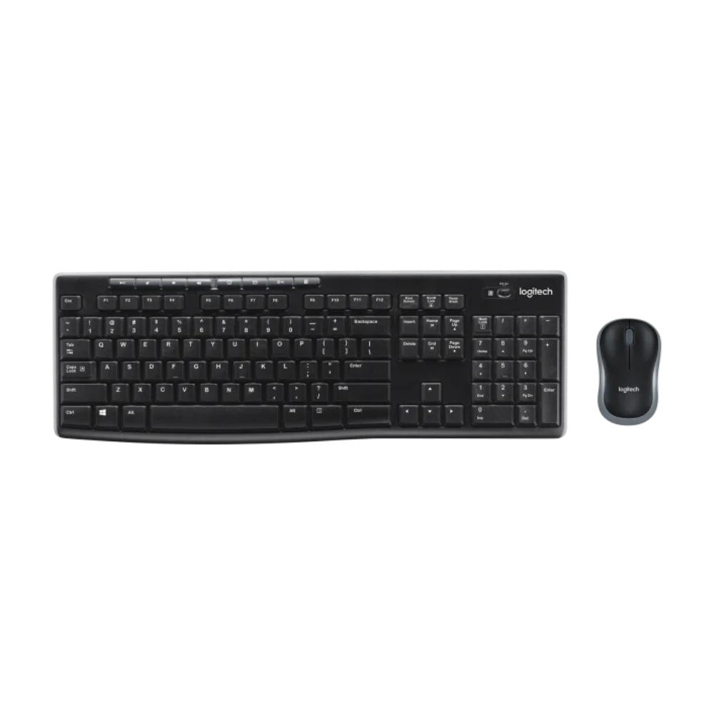 TECLADO + MOUSE WIRELESS MK270 PRETO - LOGITECH