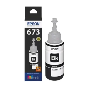 REFIL DE TINTA EPSON BLACK T673120AL L800 70ML ORIGINAL