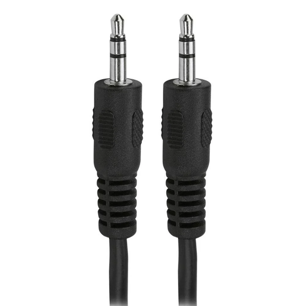 CABO P2 + P2 ESTEREO 1.80MT PRETO 018-1111-PERFORMANCE - Imagem 2