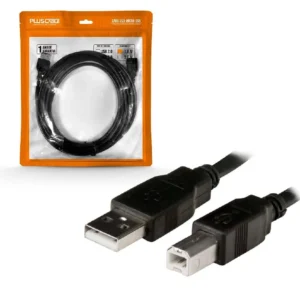 CABO USB 2.0 AM x BM 1,8m PRETO PC-USB1801 PLUS CABLE