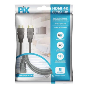 Cabo hdmi 2metros 4K 60Hz - pix