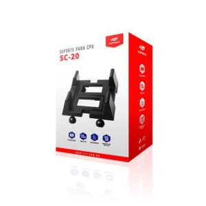 SUPORTE PARA CPU COM RODAS AJUSTAVEIS C3 TECH PRETO SC-20BK