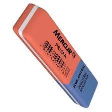 Borracha natural PRIMA apaga grafite e esferográfiva