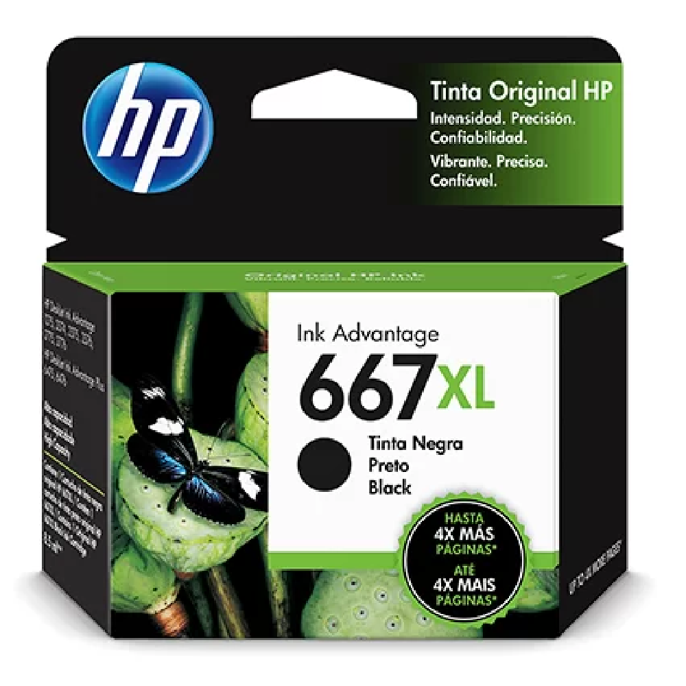 CARTUCHO HP 667 XL 3YM81AL PRETO 8.5ML ORIGINAL
